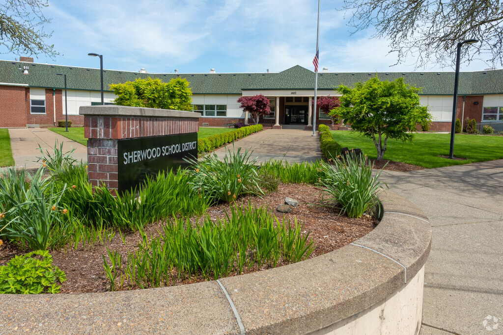 Former home of  the J. Clyde Hopkins Elementary School is now Sherwood School District offices Sherwood/Tualatin North Neighborhood.