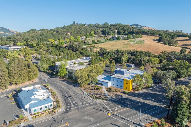 Quest Forward High School has a small campus located in a business center.