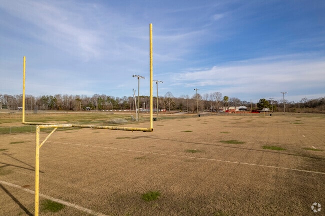 Football field at Billy Hunter Park in Hazel Green Alabama.