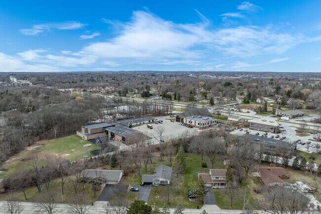 An aerial view of St Jacobi Evangelical Lutheran School.