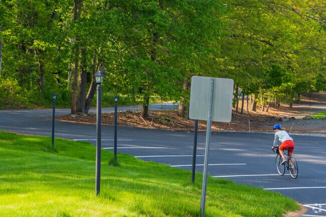 Shirley residents enjoy stopping and taking a break at Benjamin Hill Park while on a bike ride around town.