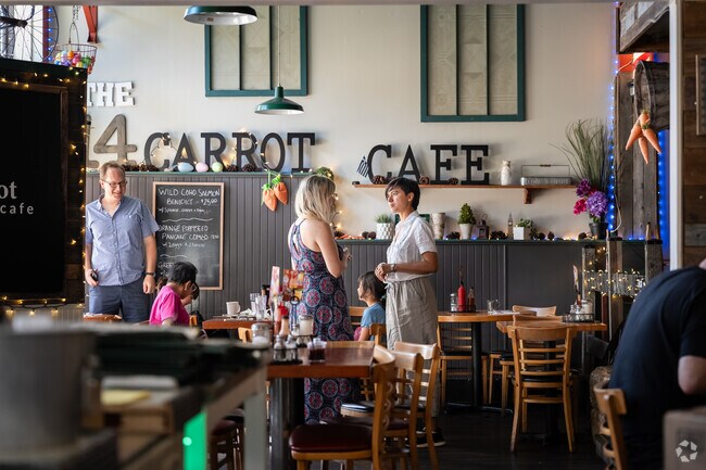 Meet a friend at the iconic 14 Carrot Cafe in Eastlake.