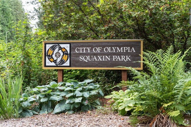 Squaxin Park in Hanna Place spans 314 acres and has beach access, streams, and trails.