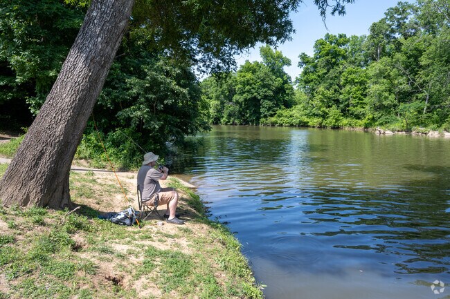 Fishing at River Park is a favorite pastime for locals.