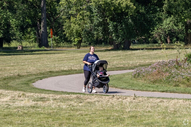 Families in Riverside enjoy spending their time outside using the bike and walking trails at Eastwood MetroPark.