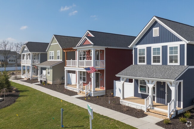There are several new communities of townhomes under construction in and around Byron Center.