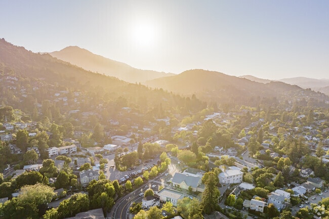 The hills and mountains of Corte Madera make for dramatic sunsets.