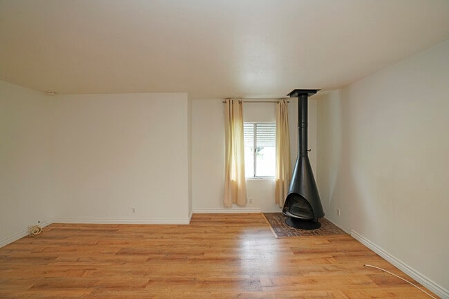 Living room with fireplace