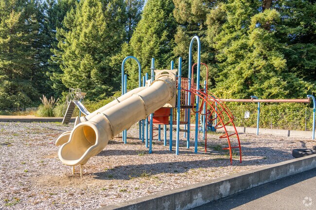 The playground at Humboldt Bay Christian School is fun for students.