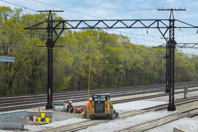 The Metra station in Roseland is under construction with a modern platform expected this year.