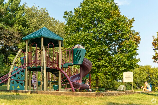 Kids flock to the playground at Tefft City Park after school.
