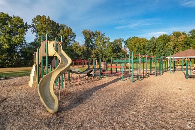 At recess, children enjoy climbing on the playground at Northfield's Lee Eaton Elementary.