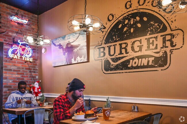 Sink your teeth into the famous Mac Daddy Burger at No Good Burger Joint in Baldwin Harbor.