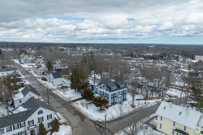 A diverse array of housing styles line the quaint streets within Somersworth.