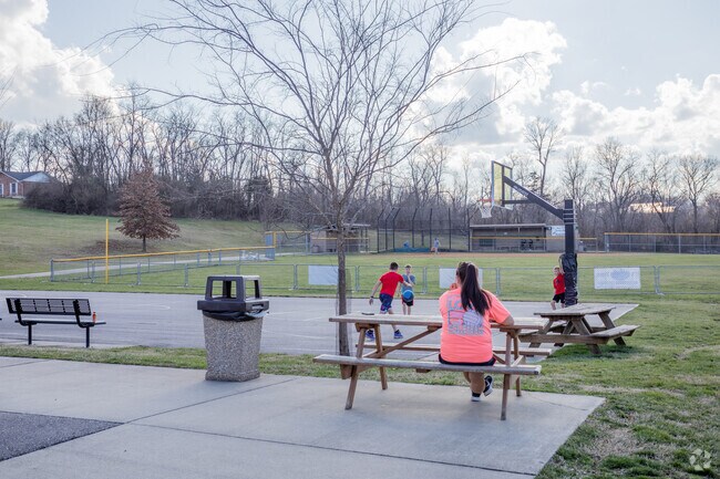 Alexandria Community Park is home to basketball courts.