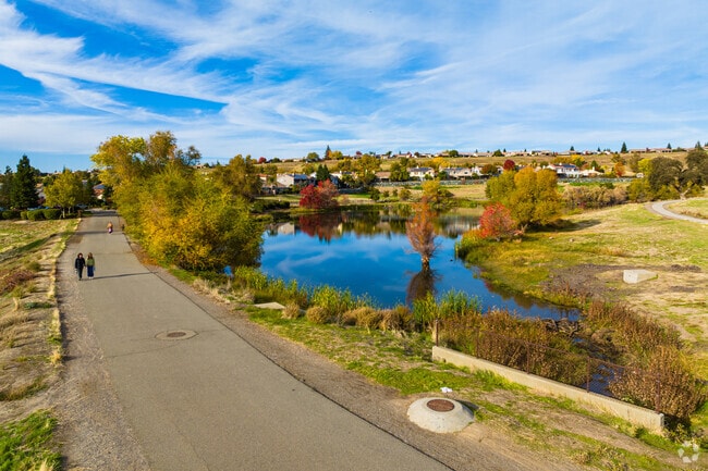 Enjoy a walk at Coyote Pond Park in Lincoln.