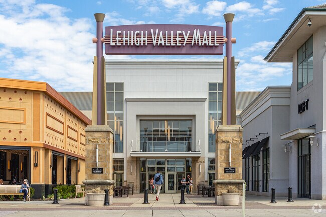 Go on a shopping spree at the Lehigh Valley Mall which is centrally located in Fullerton.