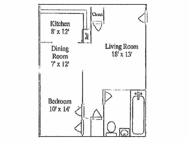 1BR/1BA
