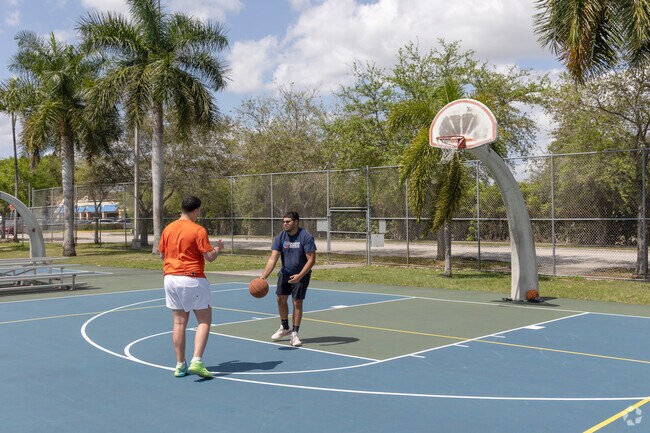 Hialeah Gardens locals practice their favorite sports at th. neighborhood park