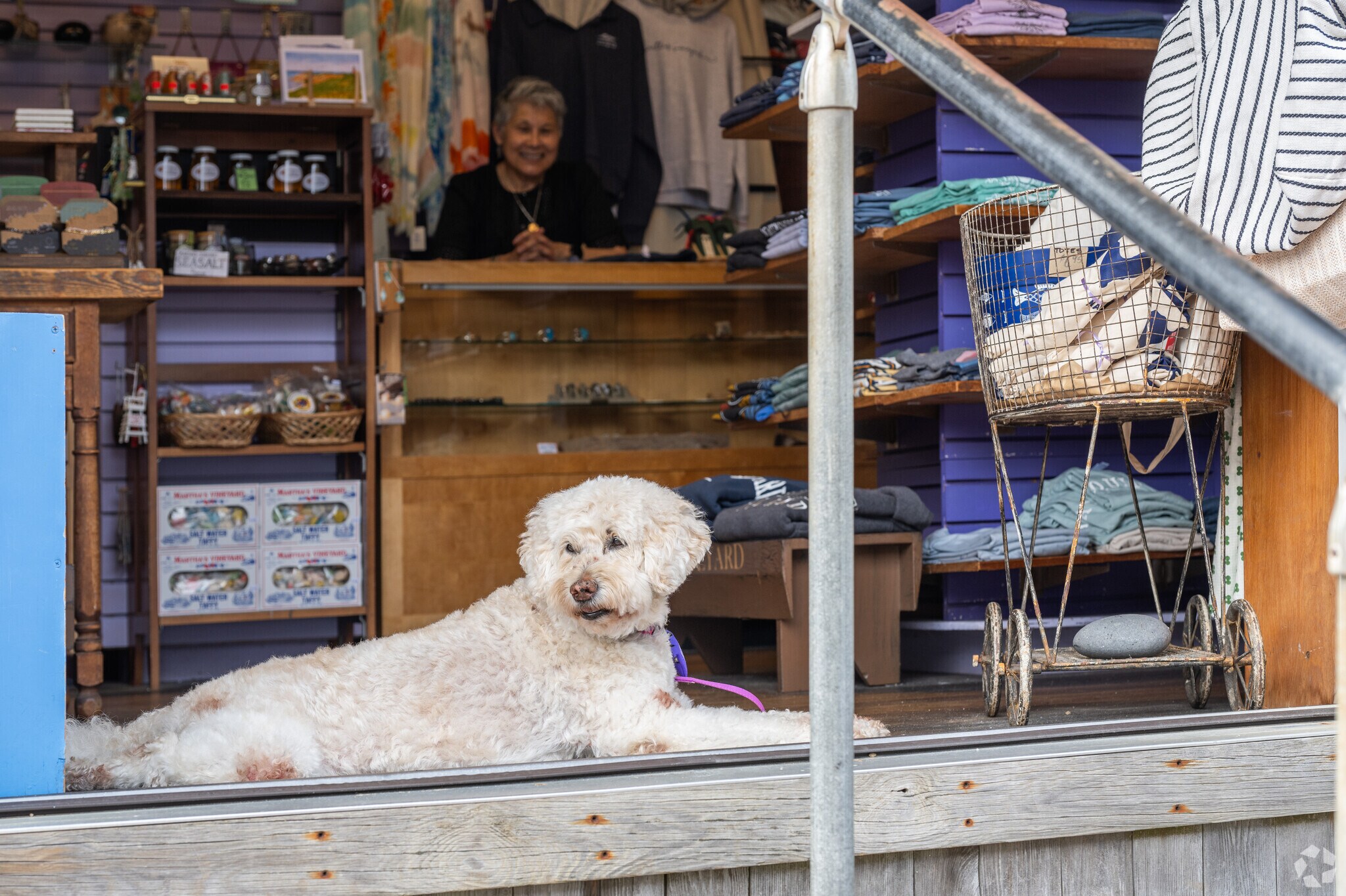 Be sure to stop and say hello to the shop keepers by the Aquinnah Cliffs.