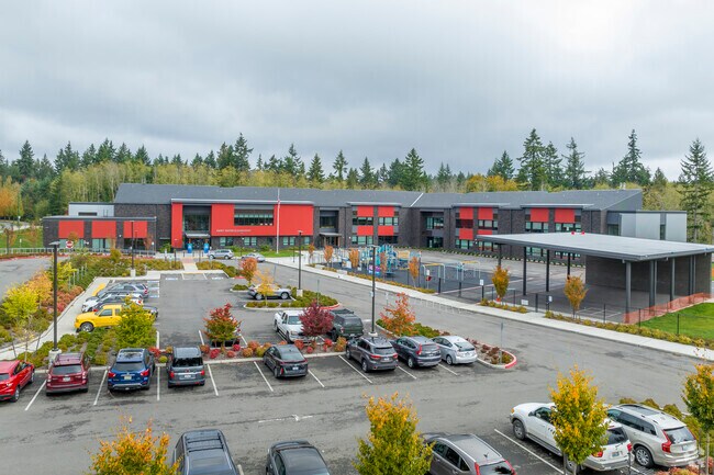 The new and modern Swift Water Elementary is a local favorite for gig Harbor North.