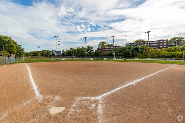Leland Park in Baldwin features ballfields and playgrounds for families.
