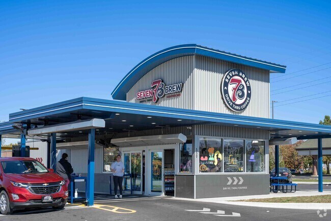 Seven Brew located near the Martin Luther King area is a drive thru coffee business.