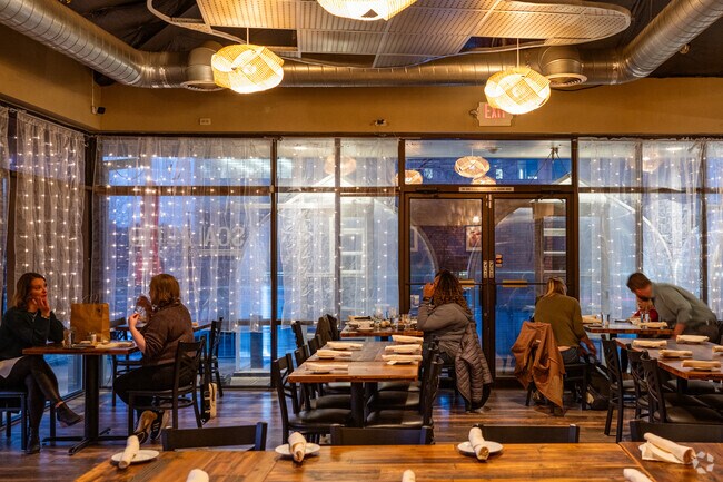 The locals commune at Scalzotto near Greenway Park, Broomfield, Colorado.