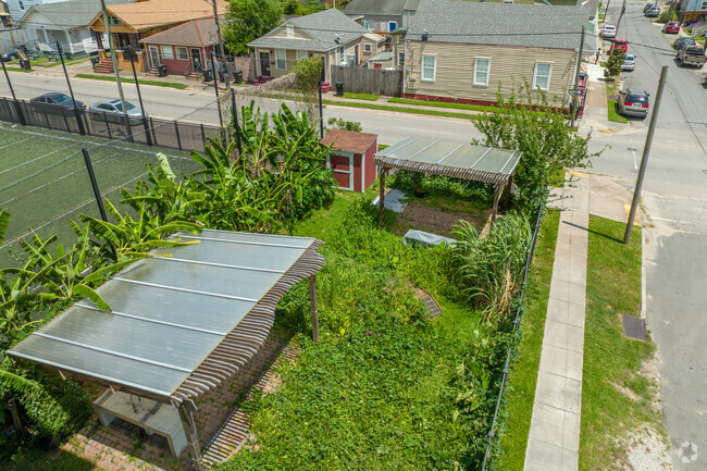 The student garden at Phillis Wheatley Community School in Treme-Lafitte.