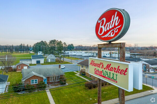 The local market in Moore Township offers fresh food and friendly service.