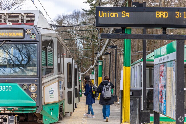 Enjoy the accessibility of the green line in Waban.