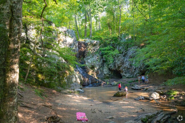 High Shoals Falls is a hot spot for Dallas residents to enjoy the cool, flowing waters.