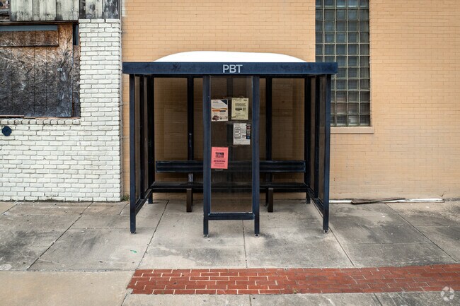 There are many public bus stops throughout Pine Bluff.