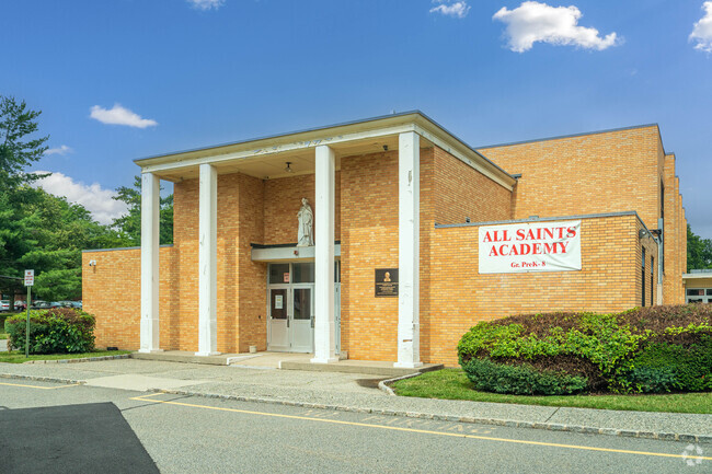 Front entrance of All Saints Academy.