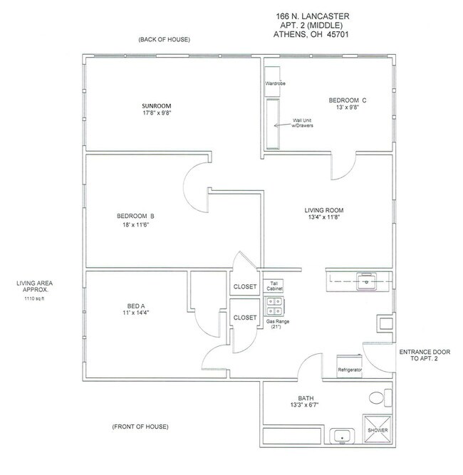 166 N Lancaster St Unit 2, Athens, OH 45701