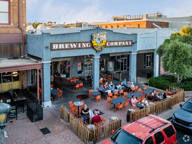 Prison Hill Brewing Company serves fresh beers near Cibola Heights.