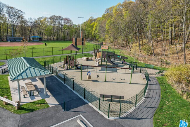 Enjoy the playground and baseball fields at Elsie Park in North Waltham.