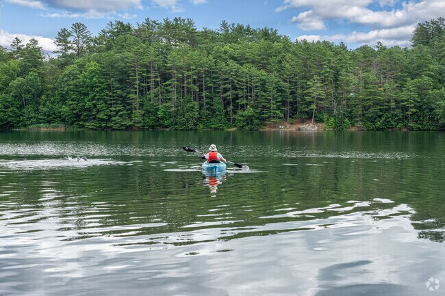 Windsor residents enjoy splashing in Mill Pond during the warm summer months.