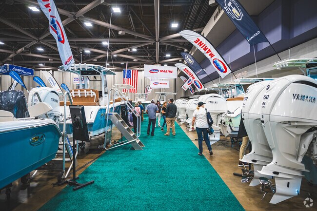 The Mobile Boat Show is just one of many events downtown for Pine Grove residents to enjoy.