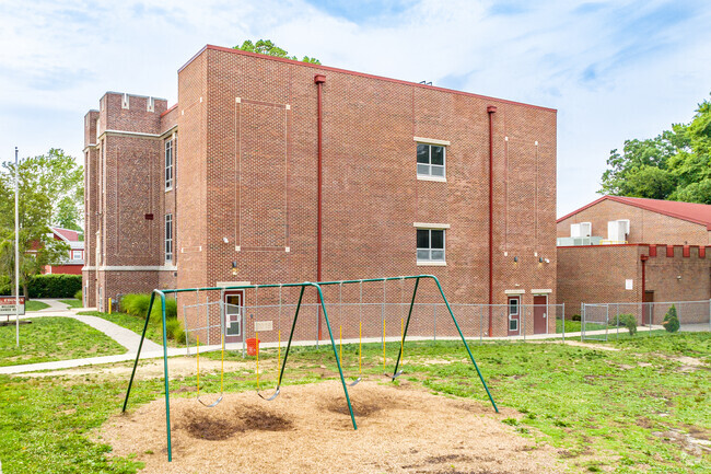 Swing over to the playground at Thomas A. Edison Elementary School in Haddon Township, NJ.