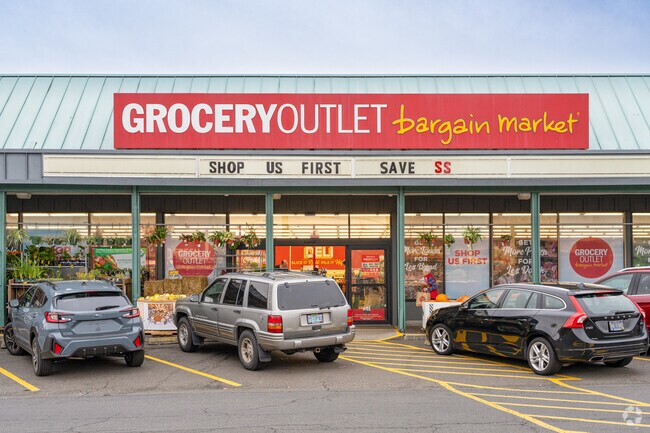Grocery Outlet sits just across Hwy. 99 for great deals on groceries and daily essentials.