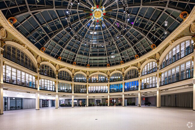 The architecture of the Dayton Arcade in Downtown Dayton will leave you in awe.