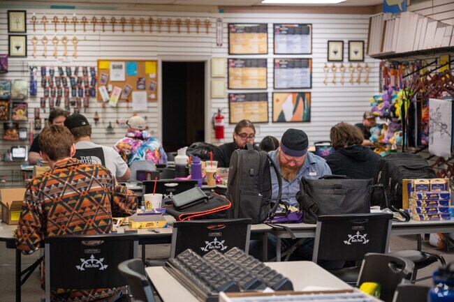 Bud's Place Games is a local spot to enjoy many group activities.