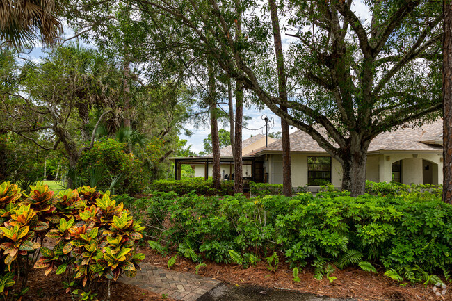 The Able Academy in Naples features attractive landscaping on its property.