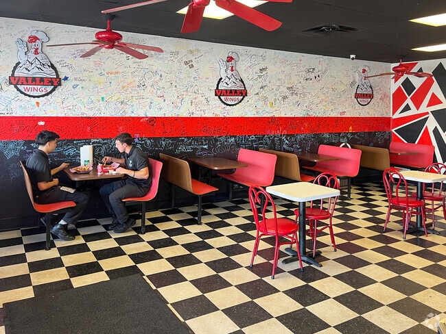 Valley Wings near the Deer Valley community is known for its checkered floors and red booths.