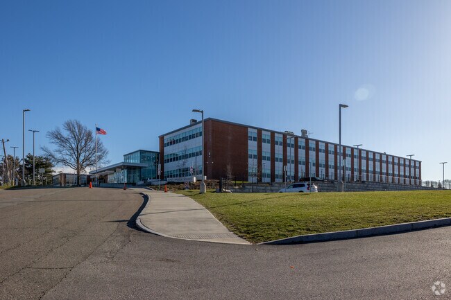 East Middle School in Braintree is an impressive brick building.