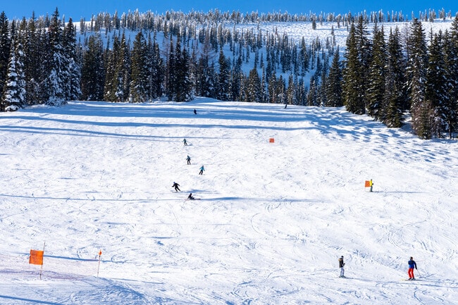 Most locals enjoy visiting the mountain about a twenty-minute drive from downtown Sandpoint.
