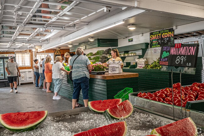 Meyer's Farm & Greenhouses  in Syosset offer fresh produce and flowers.