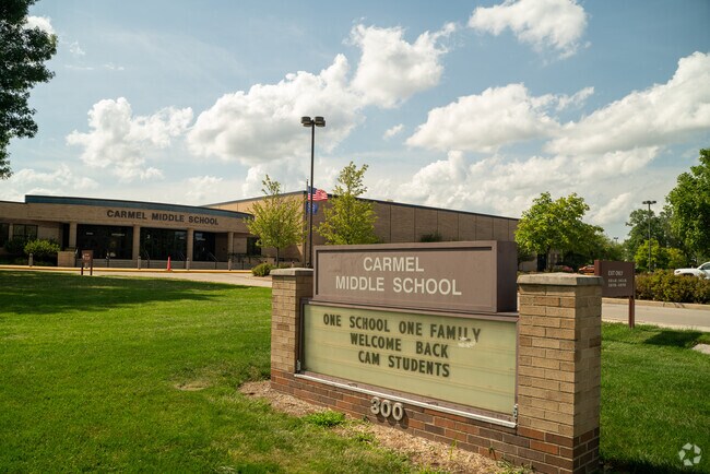 Carmel Middle School in Downtown Carmel emphasizes scholastic achievement.
