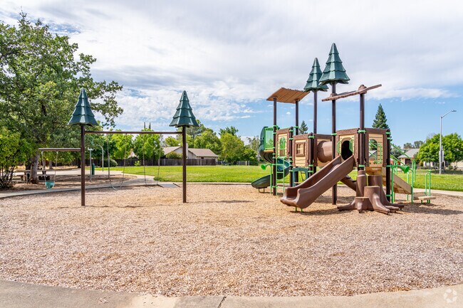 The playground at Country Heights Park is a lot of fun for kids in Redding.